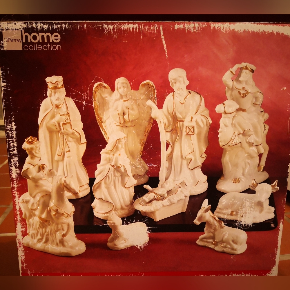 Porcelain Nativity Set